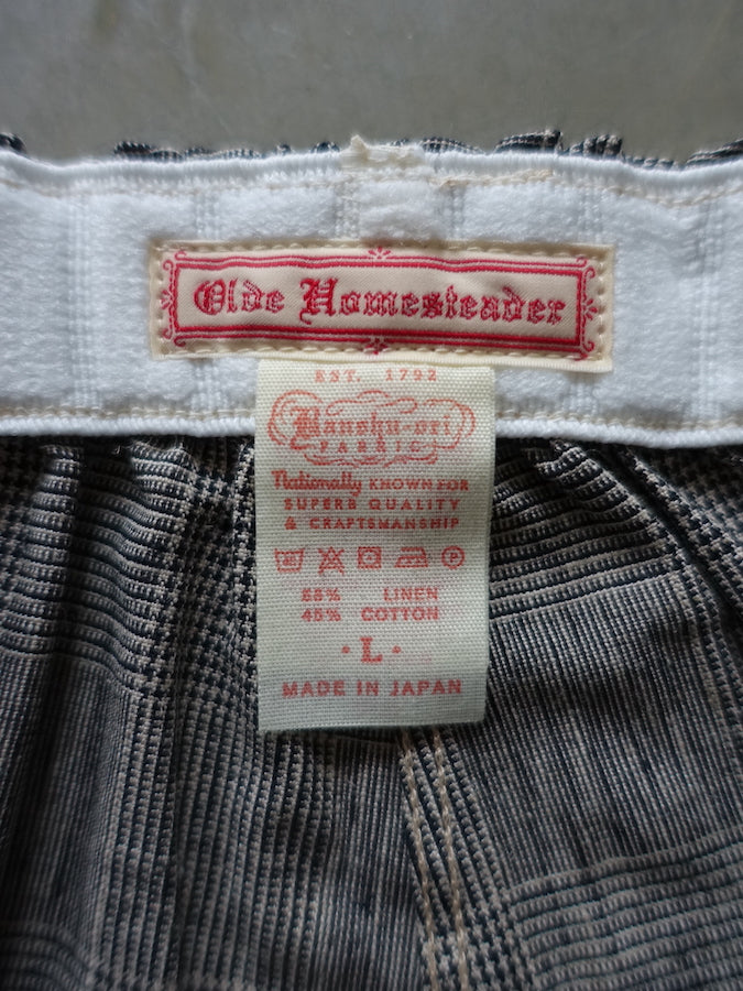 OLDE HOMESTEADER - Woven Boxer - Linen - Glen Plaid Black