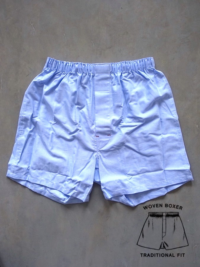 OLDE HOMESTEADER - Woven Boxer - Traditional Oxford - Blue