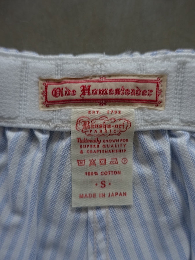 OLDE HOMESTEADER - Woven Boxer - Traditional Oxford - Blue Stripe