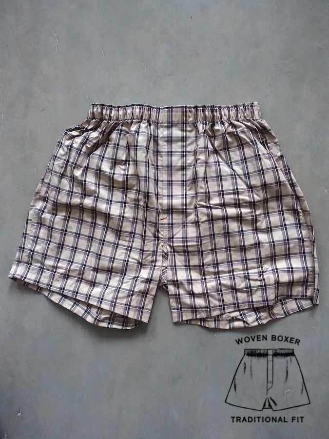 OLDE HOMESTEADER - Woven Boxer - Traditional Plaid - Beige Tartan