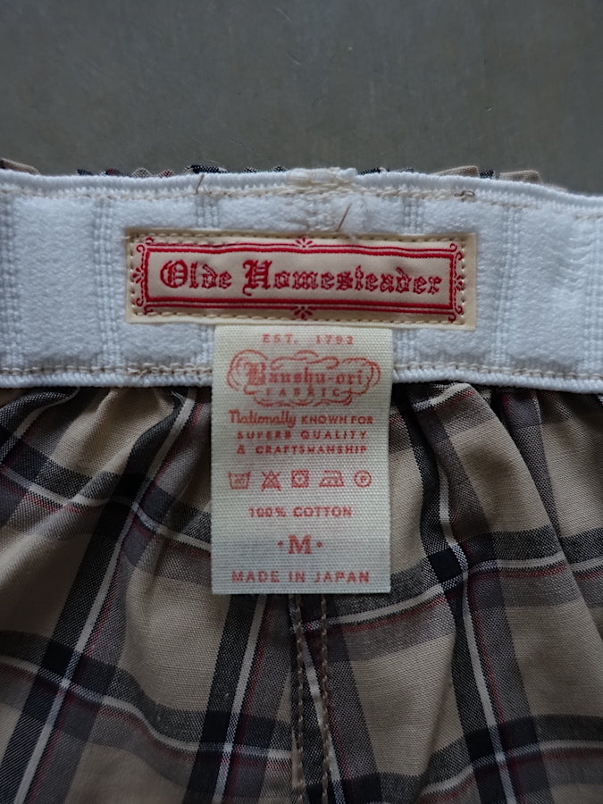 OLDE HOMESTEADER - Woven Boxer - Traditional Plaid - Beige Tartan