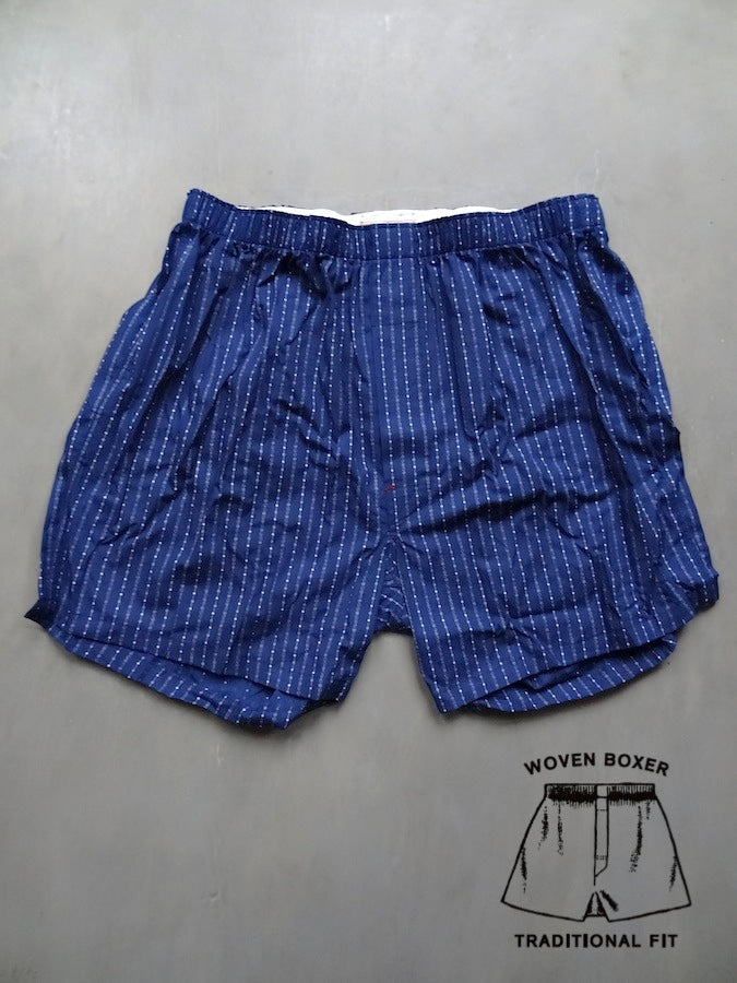 OLDE HOMESTEADER - Woven Boxer - Olde Indigo - Dark Indigo Stripe