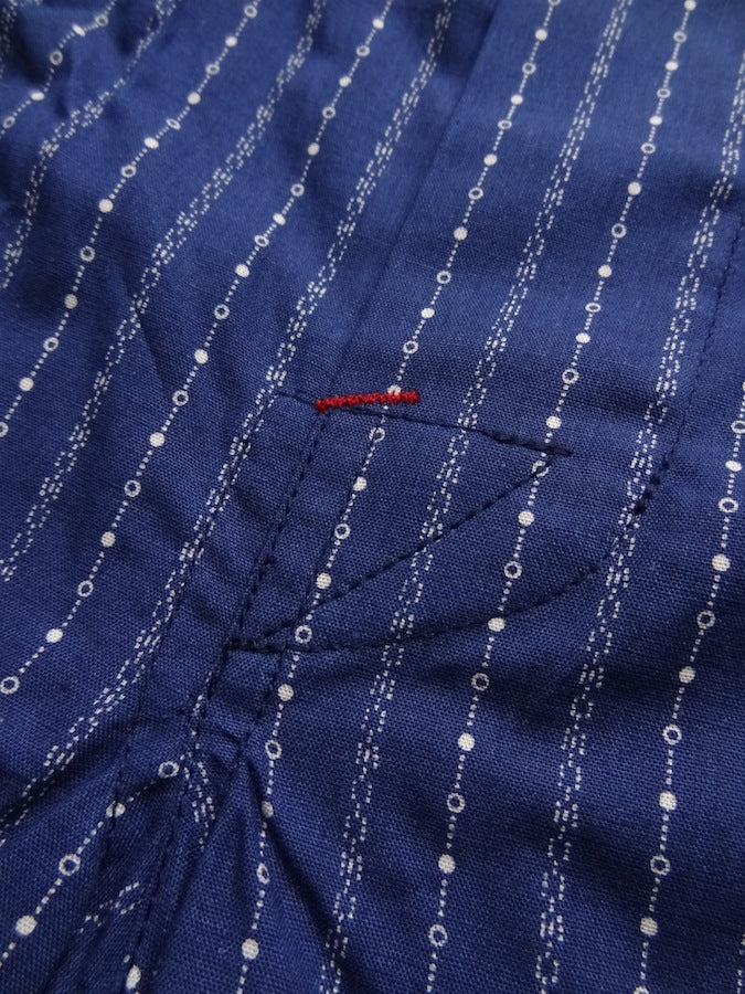 OLDE HOMESTEADER - Woven Boxer - Olde Indigo - Dark Indigo Stripe