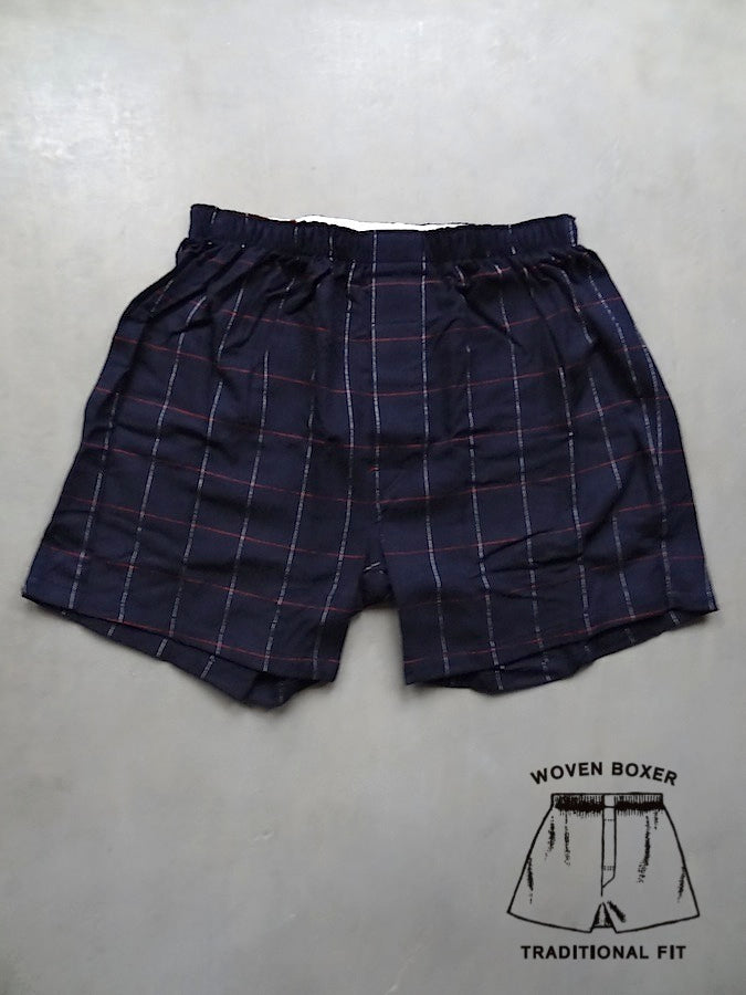 OLDE HOMESTEADER - Woven Boxer - Traditional Cotton Flannel - Navy