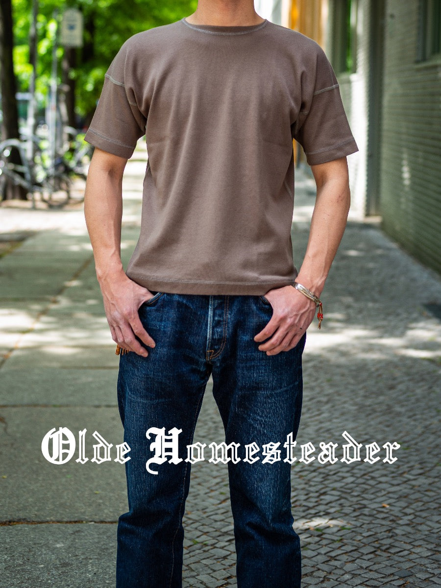Heavy Weight Rib - Crew Neck Short Sleeve - Rustic Grey
