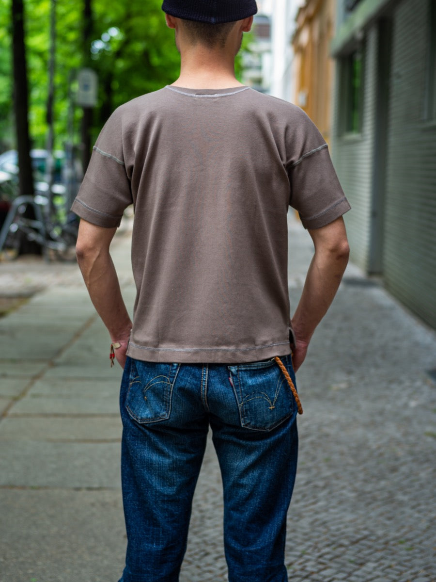 Heavy Weight Rib - Crew Neck Short Sleeve - Rustic Grey