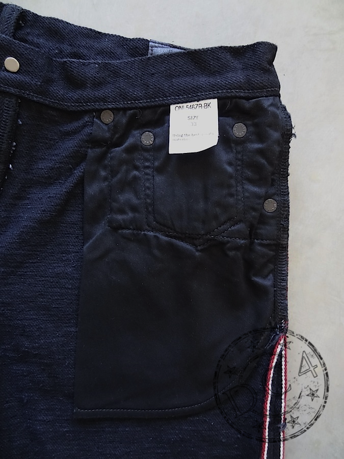 DC4 & ONI Collaboration - 20oz Black Secret Denim Tight Straight