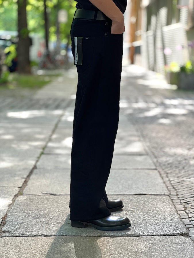 ONI Denim - 242-13JTBK - 13oz Selvedge "JET BLACK DENIM"- Super Wide Straight