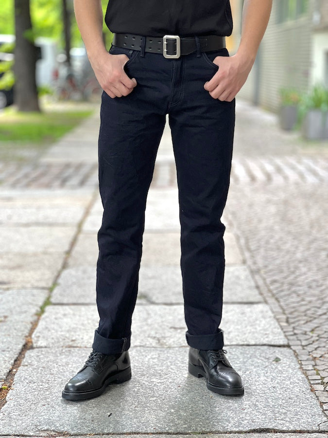 ONI Denim - 246-14BLK "First Generation" Black Weft- 14oz Selvedge Denim - Neat Straight