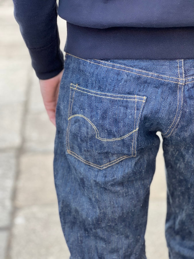 270-KASE - 16oz "NATURAL INDIGO" SELVEDGE DENIM - Regular Straight