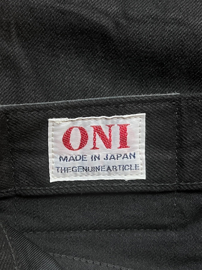 566-13JTBK - 13oz Selvedge "JET BLACK DENIM"- Semi Tight Straight