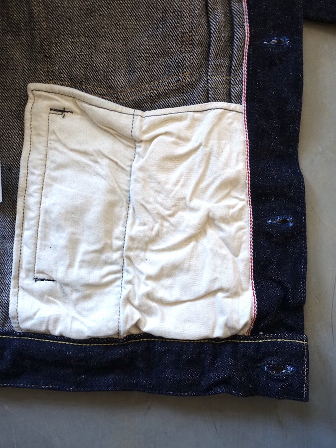 ONI Denim 02516P-DIZR - 20oz Dark Indigo SECRET DENIM - 2nd Type Jacket