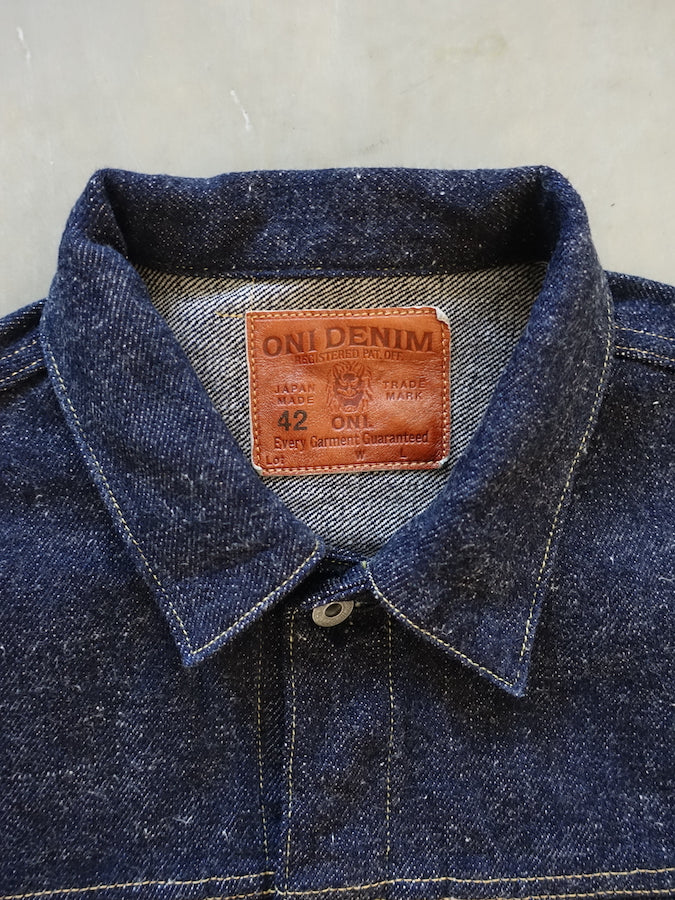 ONI Denim 02516P-DIZR - 20oz Dark Indigo SECRET DENIM - 2nd Type Jacket