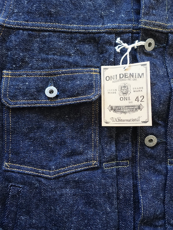 ONI Denim 02516P-DIZR - 20oz Dark Indigo SECRET DENIM - 2nd Type Jacket