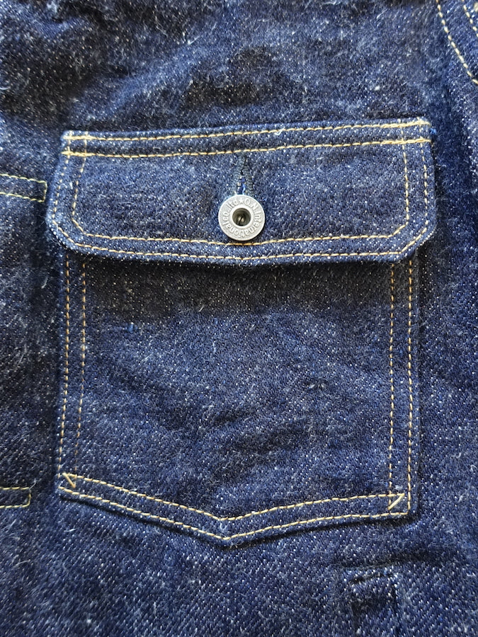 ONI Denim 02516P-DIZR - 20oz Dark Indigo SECRET DENIM - 2nd Type Jacket
