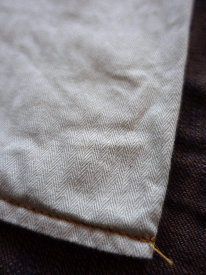 ONI Denim - 255ASKS - LIMITED EDITON -17oz Selvedge Denim - AWA SHOAI x KAKISHIBU - 阿波正藍 × 柿渋 - Regular Straight