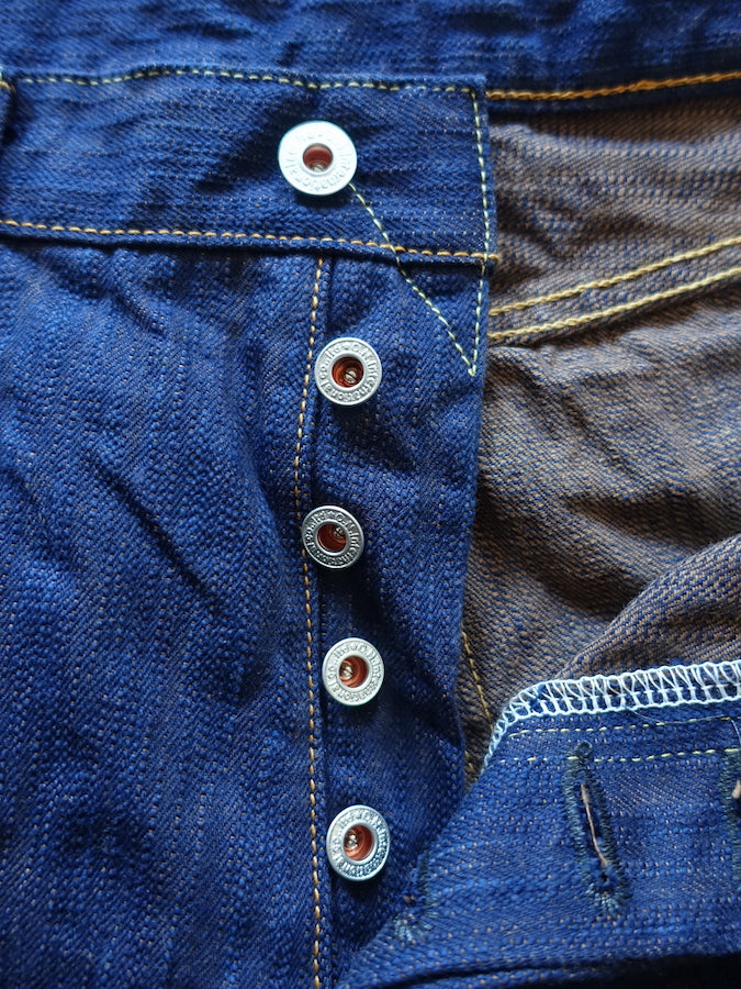 ONI Denim - 255ASKS - LIMITED EDITON -17oz Selvedge Denim - AWA SHOAI x KAKISHIBU - 阿波正藍 × 柿渋 - Regular Straight