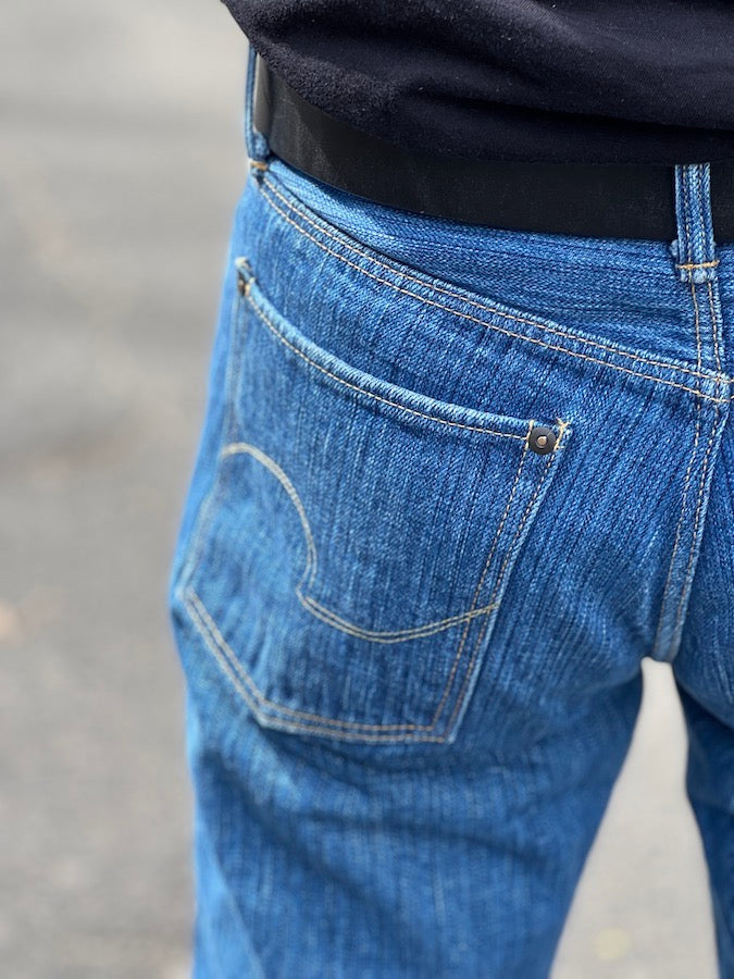 ONI Denim - 510-SHM-KIWAMI "Biological Fade Processing" - 16oz Natural Indigo Rope Dyed - SEMI-HANDMADE - Neat Straight