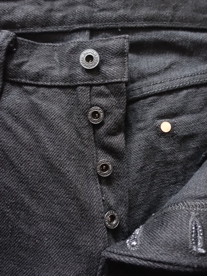 544ZR-IDBK - 20oz SECRET DENIM Indigo x Black - Stylish Tapered