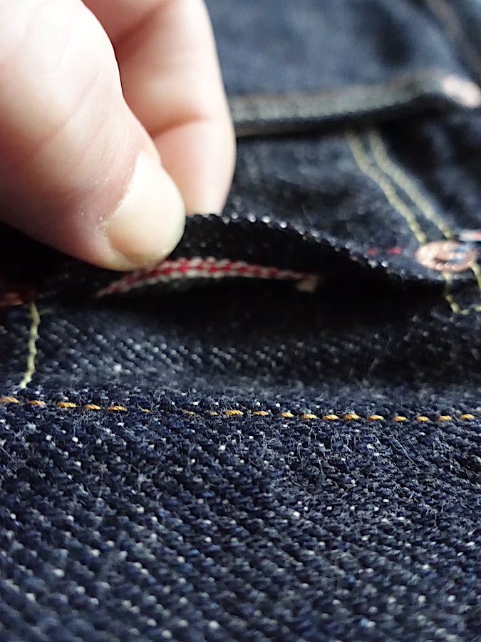 ONI Denim - 547DIZR - TRIPLE STITCHED - 20oz Dark Indigo SECRET DENIM - Semi-Tight Straight