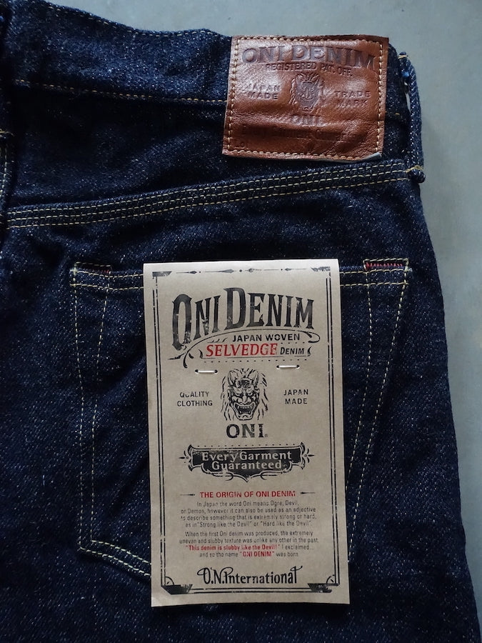 ONI Denim - 547DIZR - TRIPLE STITCHED - 20oz Dark Indigo SECRET DENIM - Semi-Tight Straight