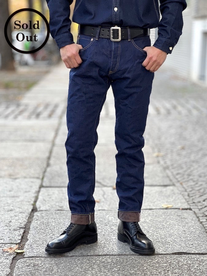 611ASKS - LIMITED EDITON -17oz Selvedge Denim - AWA SHOAI x KAKISHIBU - 阿波正藍 × 柿渋 - Relaxed Tapered