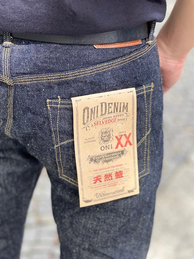 ONI Denim - 622-NIXX - NATURAL INDIGO - Rope Dyed - 17oz Selvedge XX Denim - Relaxed Tapered