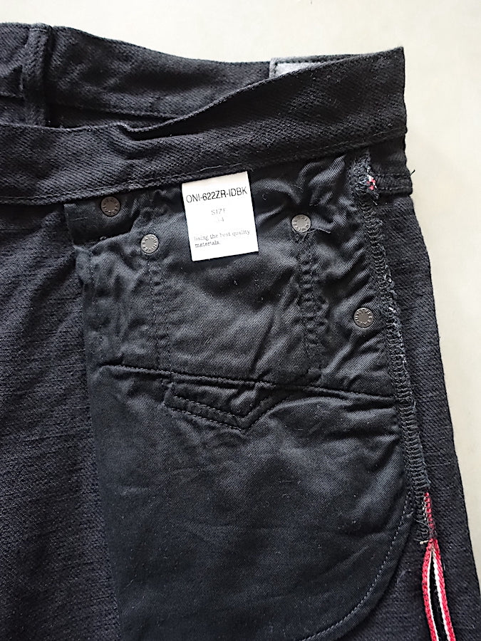 ONI Denim - 622ZR-IDBK - 20oz SECRET DENIM Indigo x Black - Relaxed Tapered