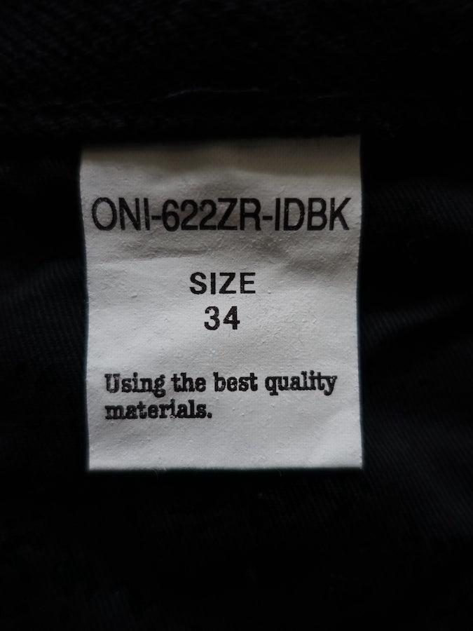 ONI Denim - 622ZR-IDBK - 20oz SECRET DENIM Indigo x Black - Relaxed Tapered