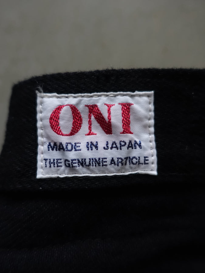 ONI Denim - 622ZR-IDBK - 20oz SECRET DENIM Indigo x Black - Relaxed Tapered