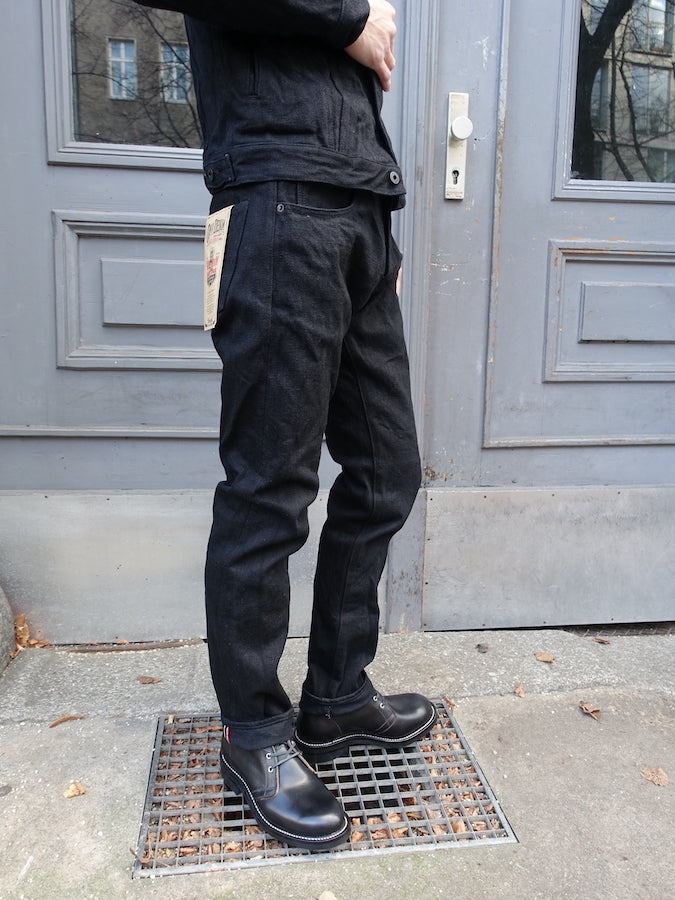 ONI Denim - 622ZR-IDBK - 20oz SECRET DENIM Indigo x Black - Relaxed Tapered