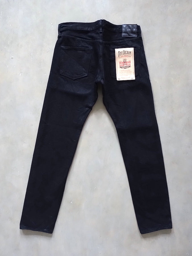 544ZR-IDBK - 20oz SECRET DENIM Indigo x Black - Stylish Tapered