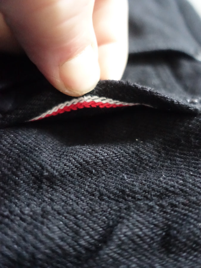 ONI Denim - 200ZR-BKBK - 20oz SECRET DENIM BLACK - Wide Straight