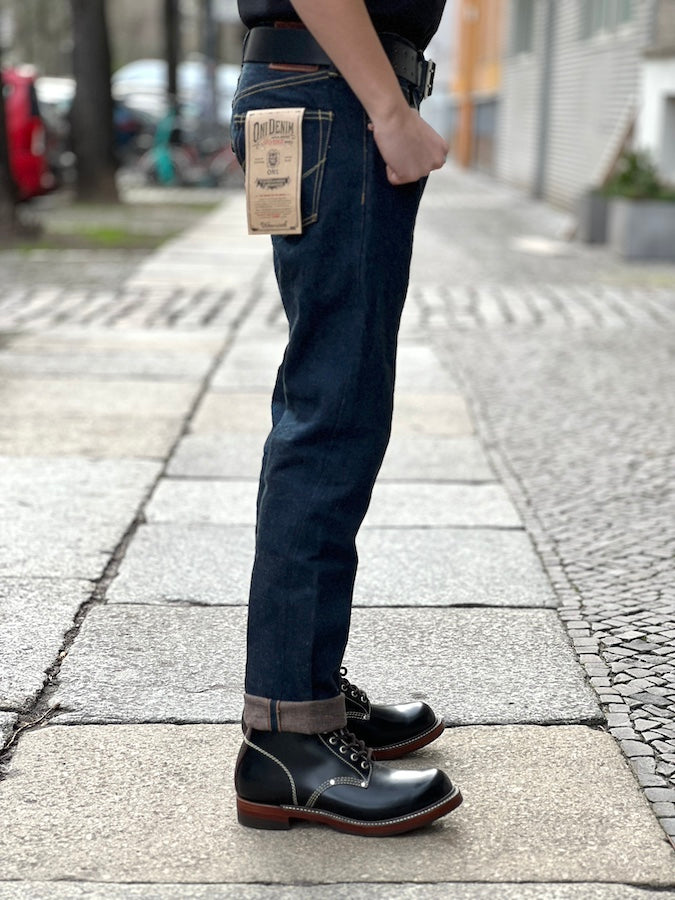ONI Denim - 622ZR-KAKBR - 20oz SECRET DENIM KABUKI - WEFT KAKISHIBU COLOR - "KABUKIMIMI" - Relax Tapered