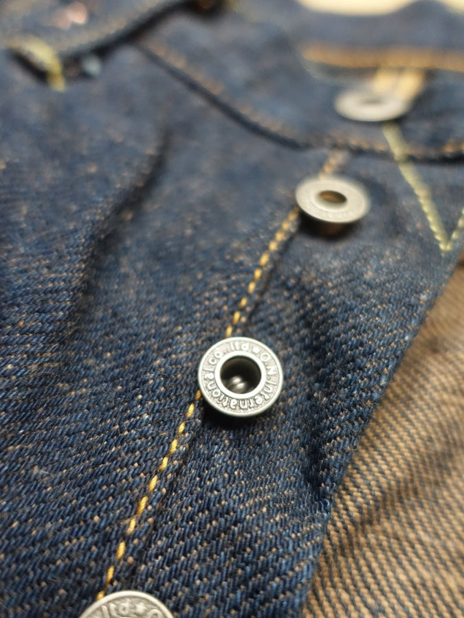 ONI Denim - 246ZR-KAKBR - 20oz SECRET DENIM KABUKI - WEFT KAKISHIBU COLOR - "KABUKIMIMI" - Neat Straight