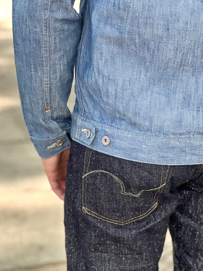 02516P-SHVCH - 13oz Heavy Blue Chambray - Type II Jacket