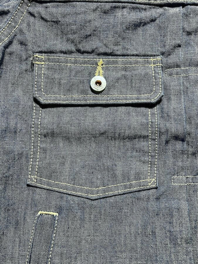 02516P-SHVCH - 13oz Heavy Blue Chambray - Type II Jacket