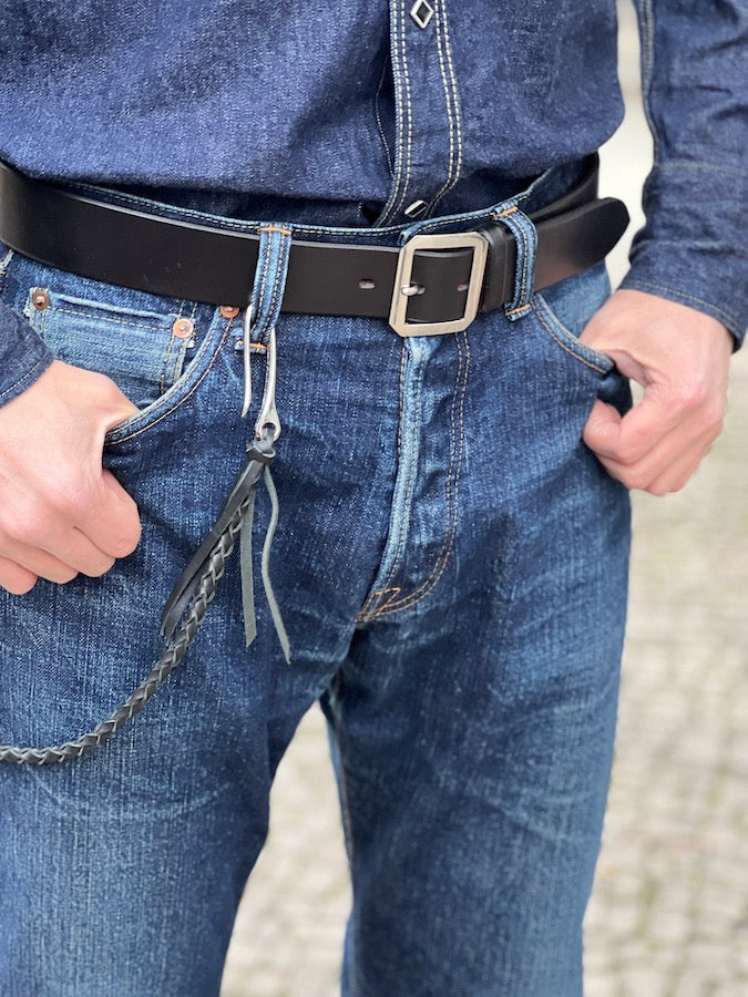 4 Strand Round Braid - Fish Hook - Woven Wallet Rope - Black