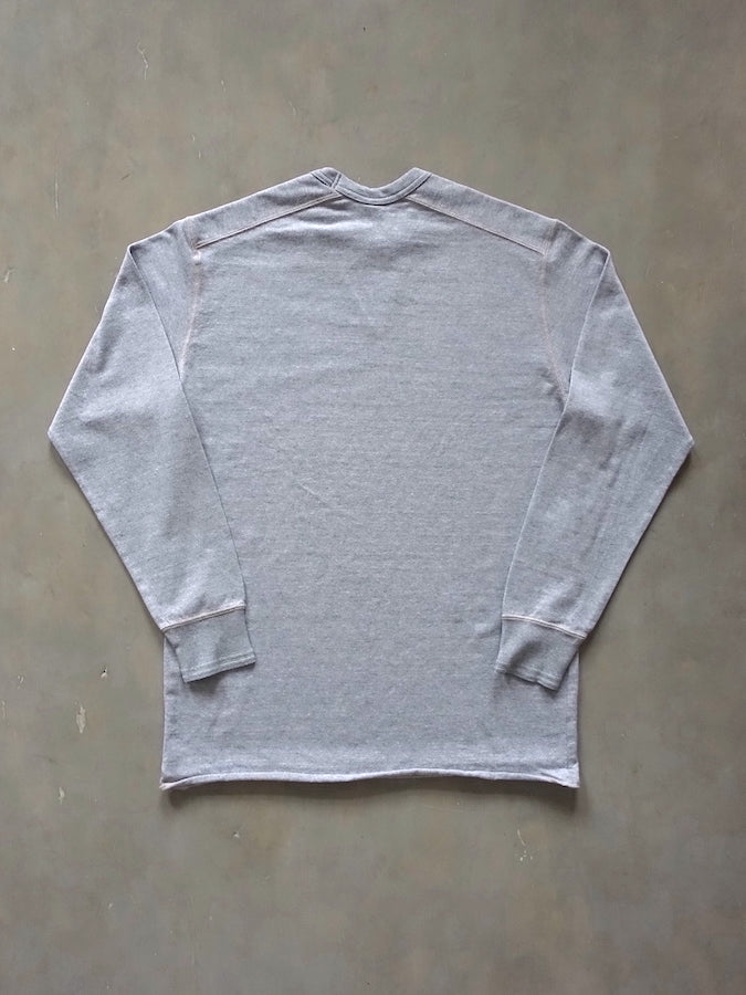 Pherrow's PCT1 - American Casual Sportswear Long Sleeve - Crewneck with "V" on front - 100% Cotton - Grey