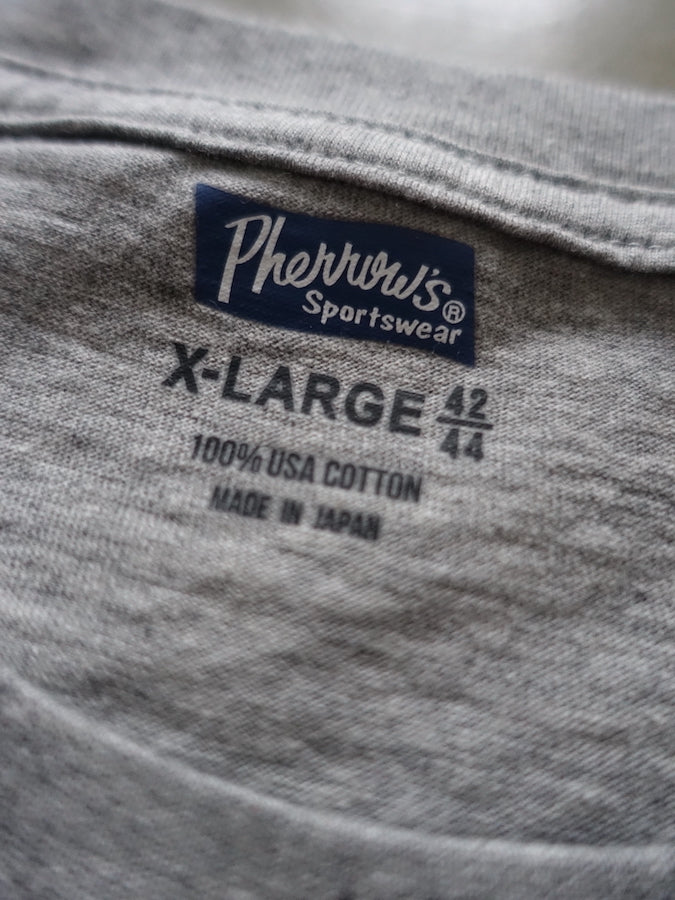 Pherrow's - Sportswear 2 Pack T-Shirts - 100% U.S. Memphis Cotton - Tight Fit - Grey