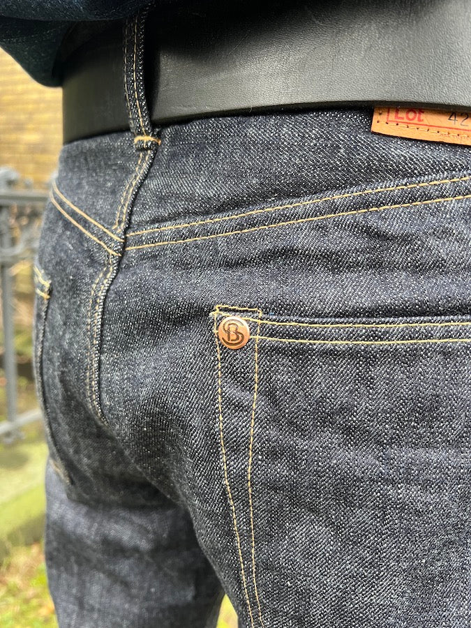 Pherrow's 421SW Jeans - 13.75oz "Yellow & White" Selvedge Denim - Mid Rise - Regular Straight