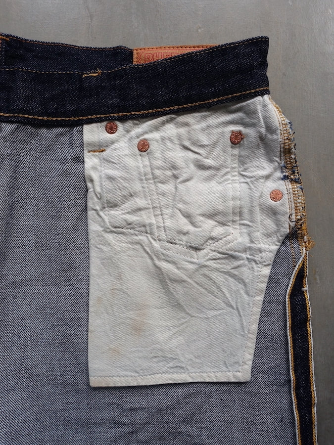 Pherrow's 466SW Jeans - 13.5oz "Yellow & White" Selvedge Denim - 1960`s Model - Tight Straight
