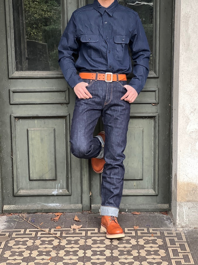 Pherrow's 466SW Jeans - 13.5oz "Yellow & White" Selvedge Denim - 1960`s Model - Tight Straight