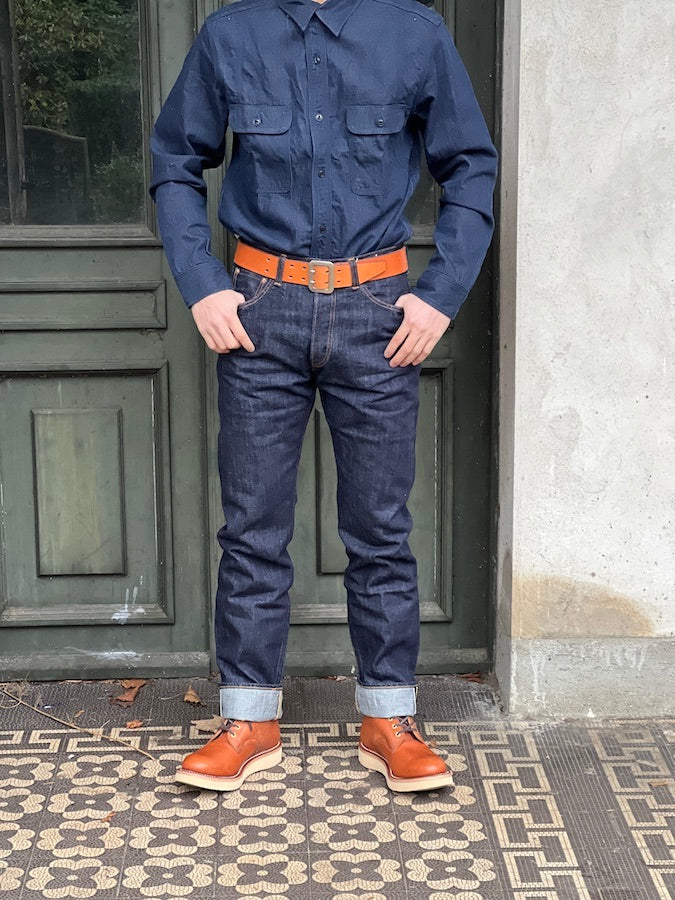 Pherrow's 466SW Jeans - 13.5oz "Yellow & White" Selvedge Denim - 1960`s Model - Tight Straight