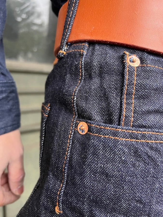 Pherrow's 466SW Jeans - 13.5oz "Yellow & White" Selvedge Denim - 1960`s Model - Tight Straight