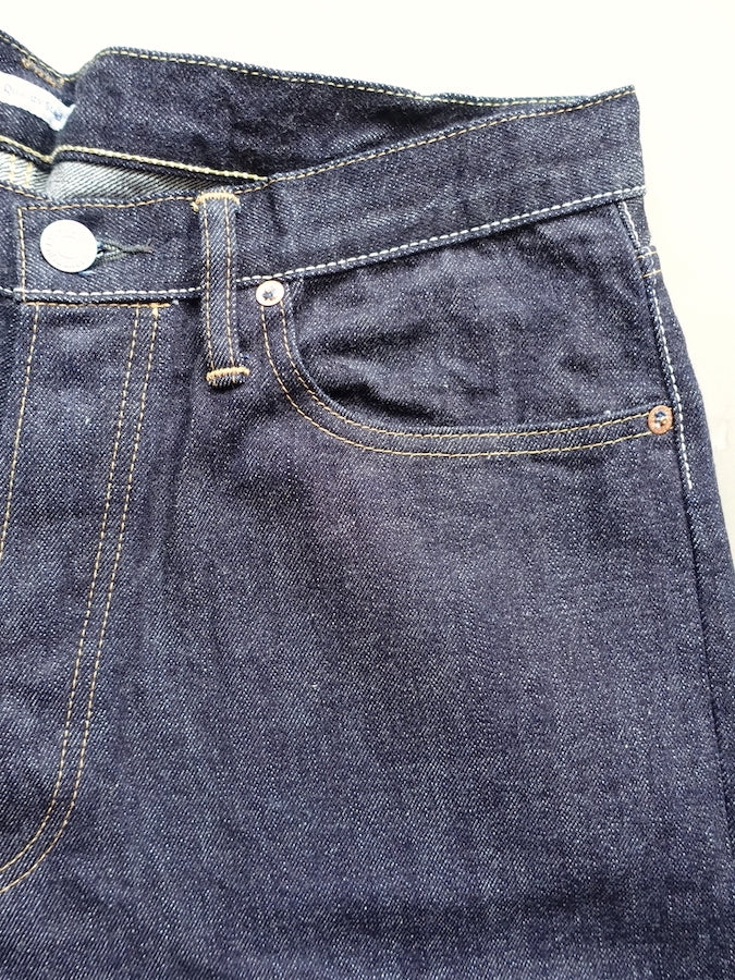 Pherrow's 521SW Jeans - 13.5oz "Yellow & White" Selvedge Denim with vintage details - High Rise - Regular Straight