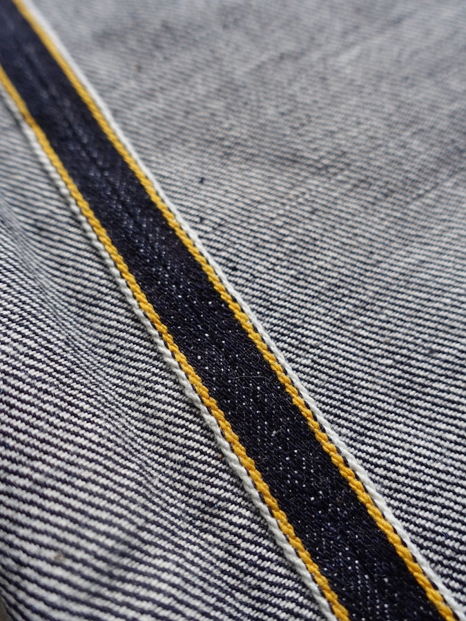 Pherrow's 521SW Jeans - 13.5oz "Yellow & White" Selvedge Denim with vintage details - High Rise - Regular Straight