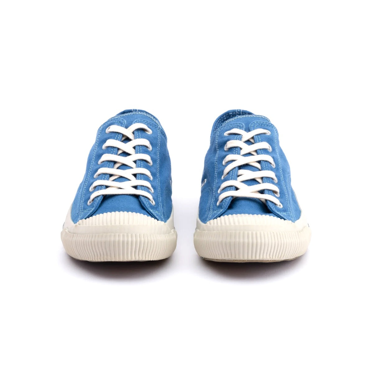 PRAS - Sneakers SHELLCAP series PRAS-01-BLUE / INDIGO BLUE × OFF WHITE - HAND DYED