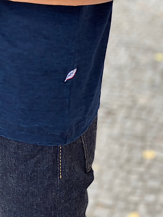 Pure Blue Japan - SS5011-D - Dark Indigo Dyed - Crew Neck - Short Sleeve T-Shirt