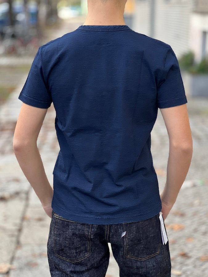Pure Blue Japan - SS5011-D - Dark Indigo Dyed - Crew Neck - Short Sleeve T-Shirt